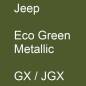 Preview: Jeep, Eco Green Metallic, GX / JGX.